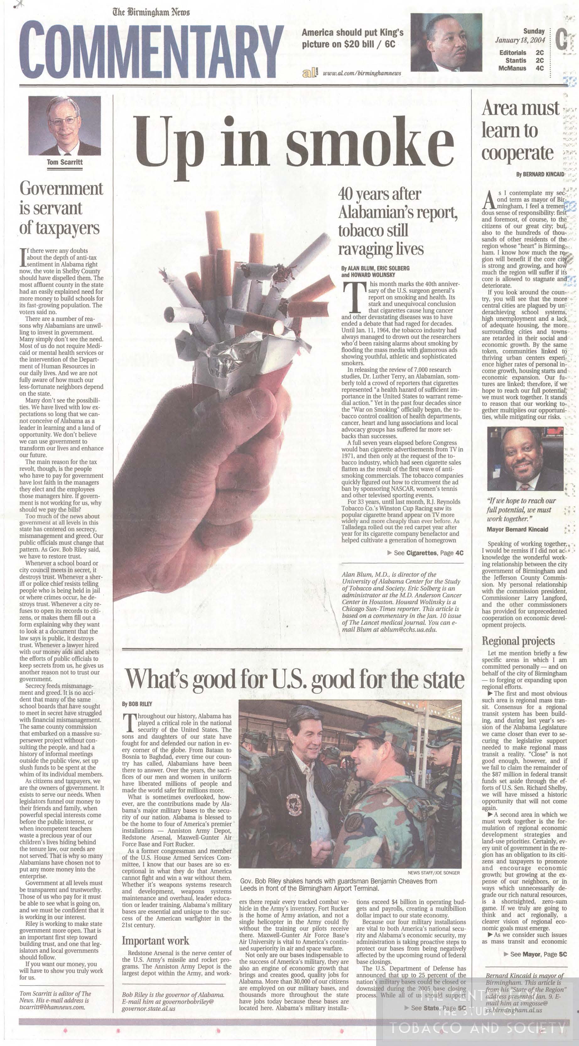 Alabama State Headlines on Smoking The Center for the Study of