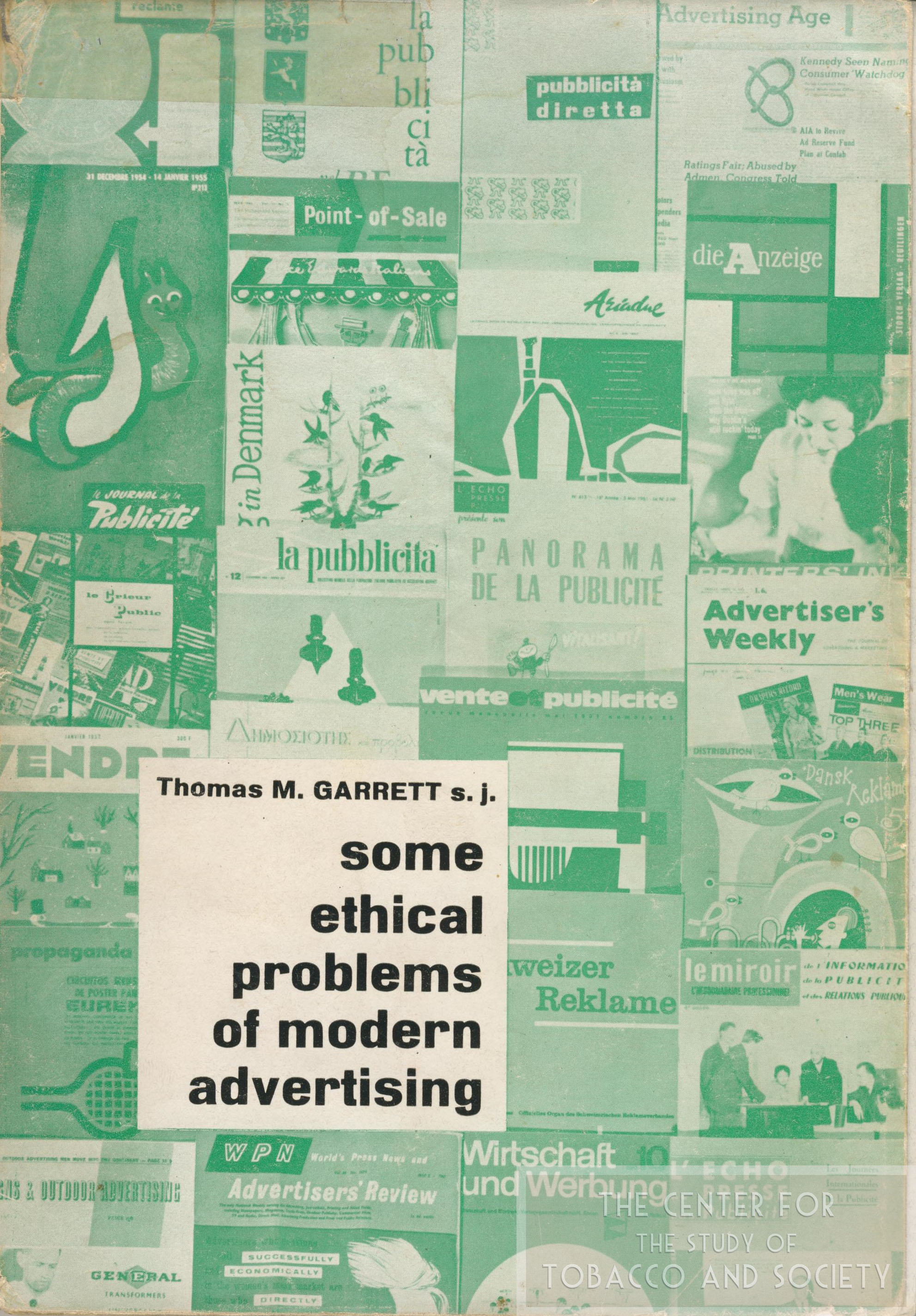 Some Ethical Problems of Modern Advertising Tom Garrett wm 1