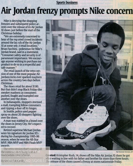 2011 12 27 Air Jordan frenzy prompts Nike concern wm