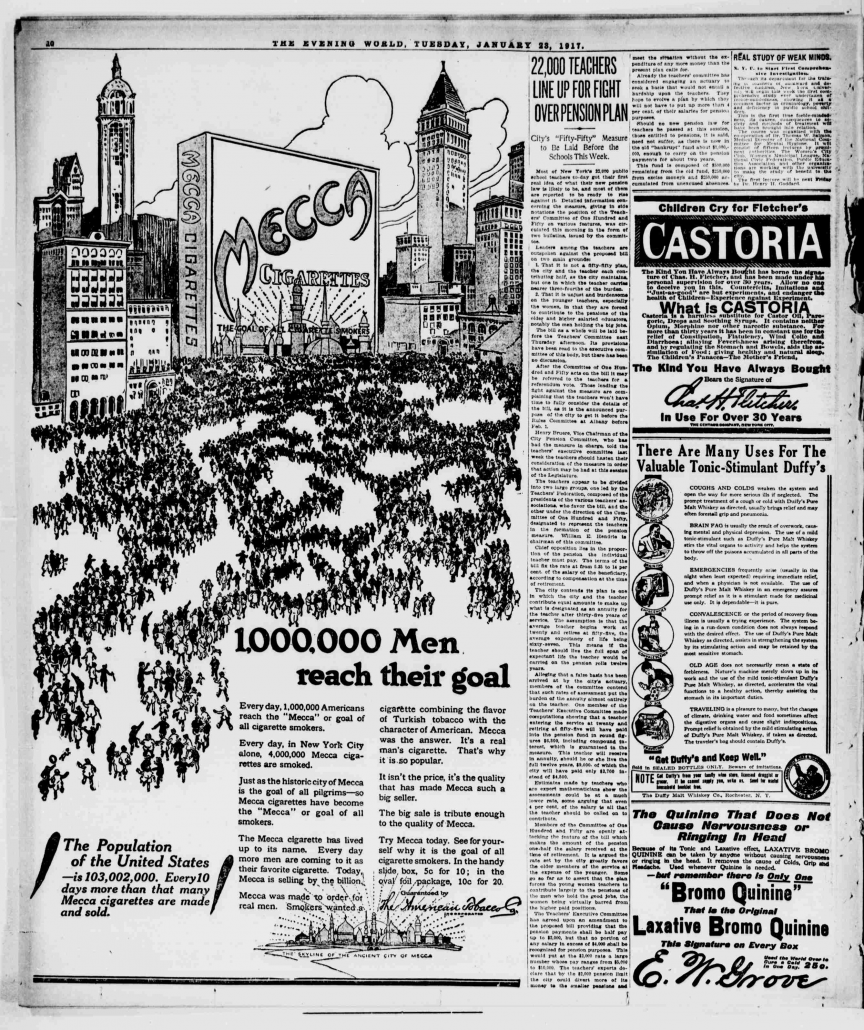1917 mecca nyc ad