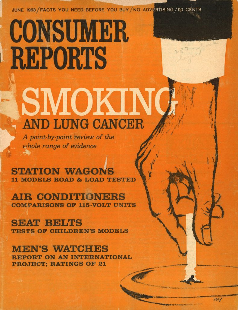 1963 Consumer Reports Smoking and Lung Cancer