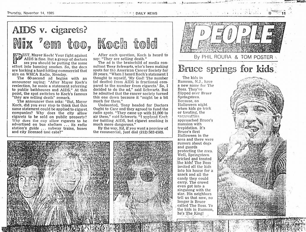 1985 Daily News Tony and DOC