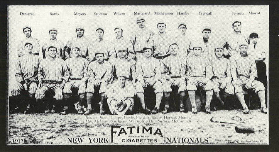 New York Nationals 1913 Fatima card  Front