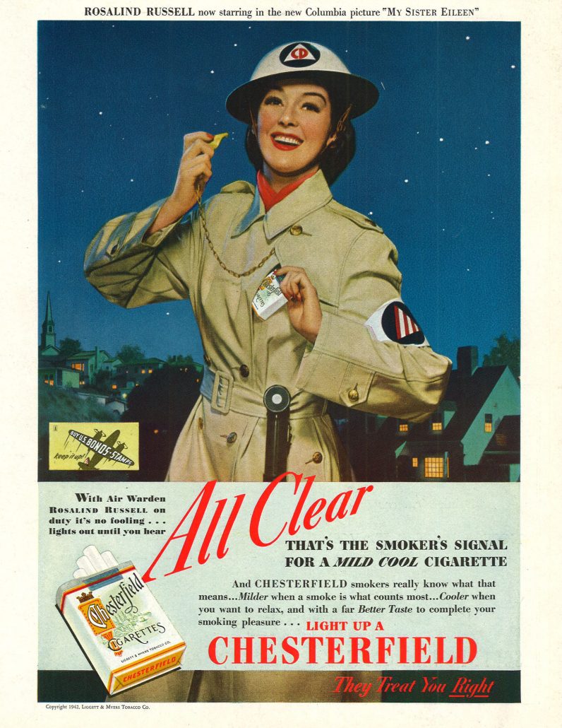 Rosalind Russell for Chesterfield