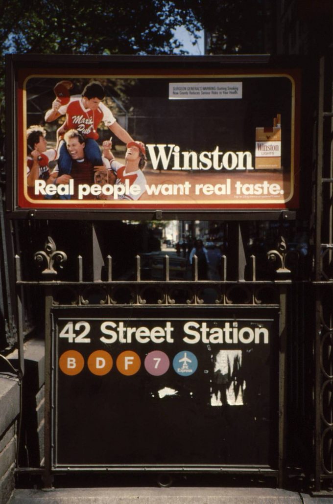 Subway Winston sign