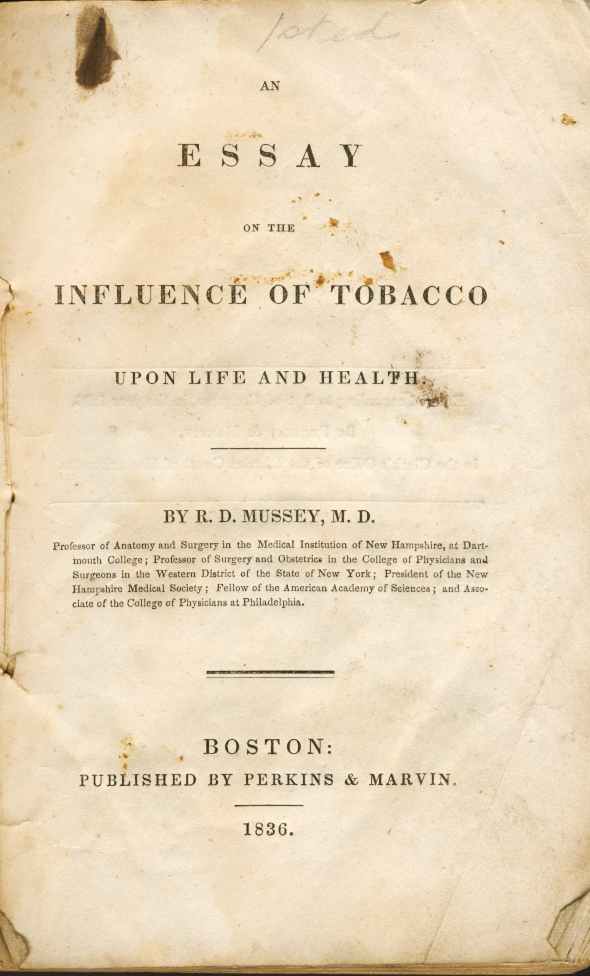 essay on influence of tobacco 1