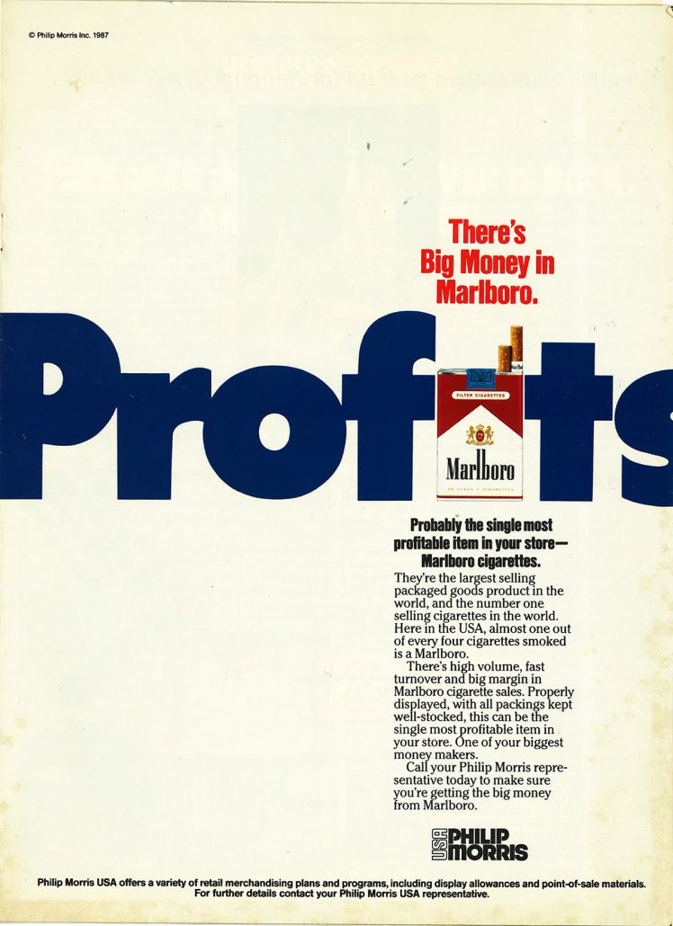 lot of money in marlboro 1987 ad 1