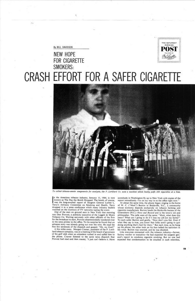 1964 04 18 Sat Eve Post Crash Effort for Safer Cig Page 2 Resize 50