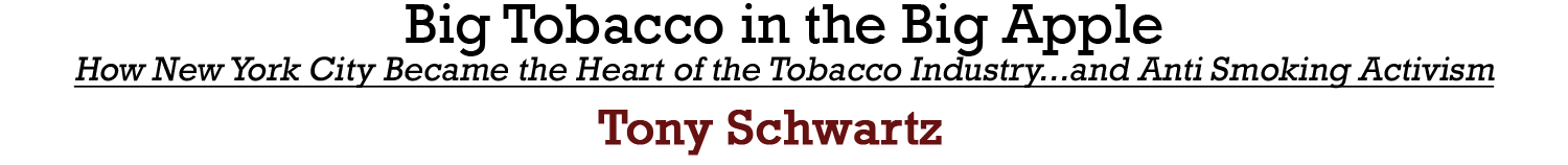 Tony Schwartz Tony Schwartz