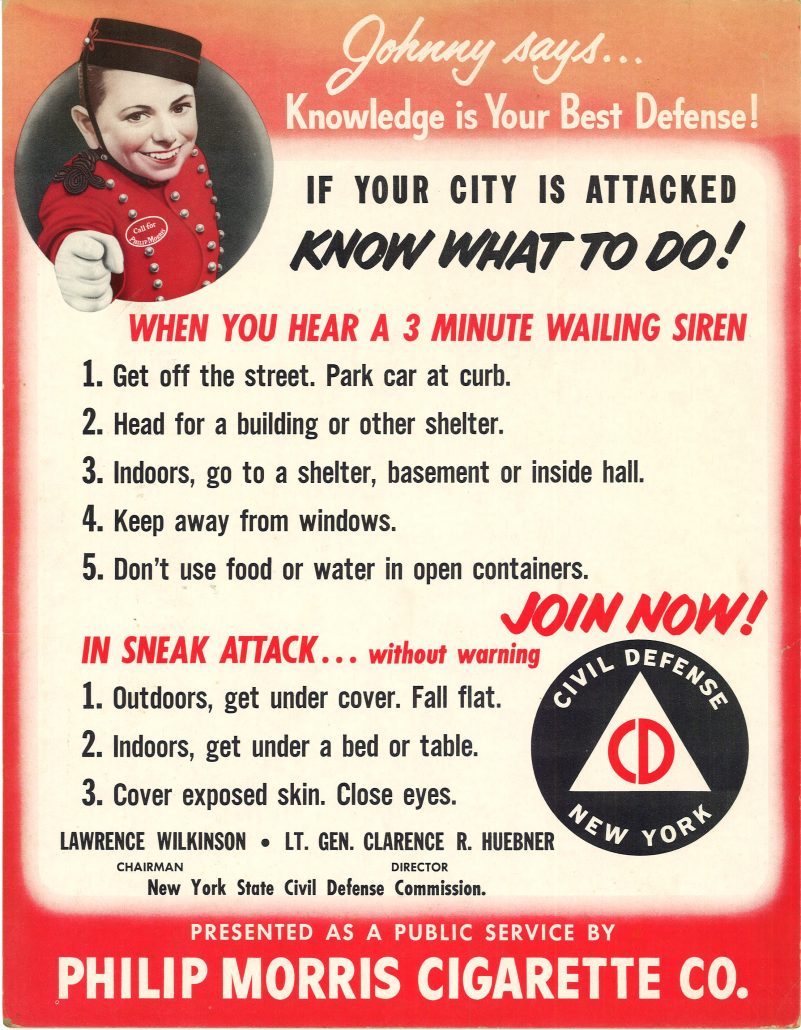 1951 NY Civil Defense Commission Poster