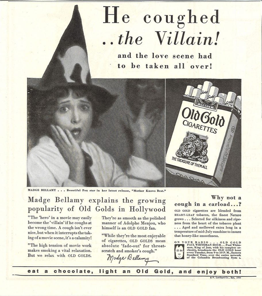1928 Madge Bellamy for Old Gold 1