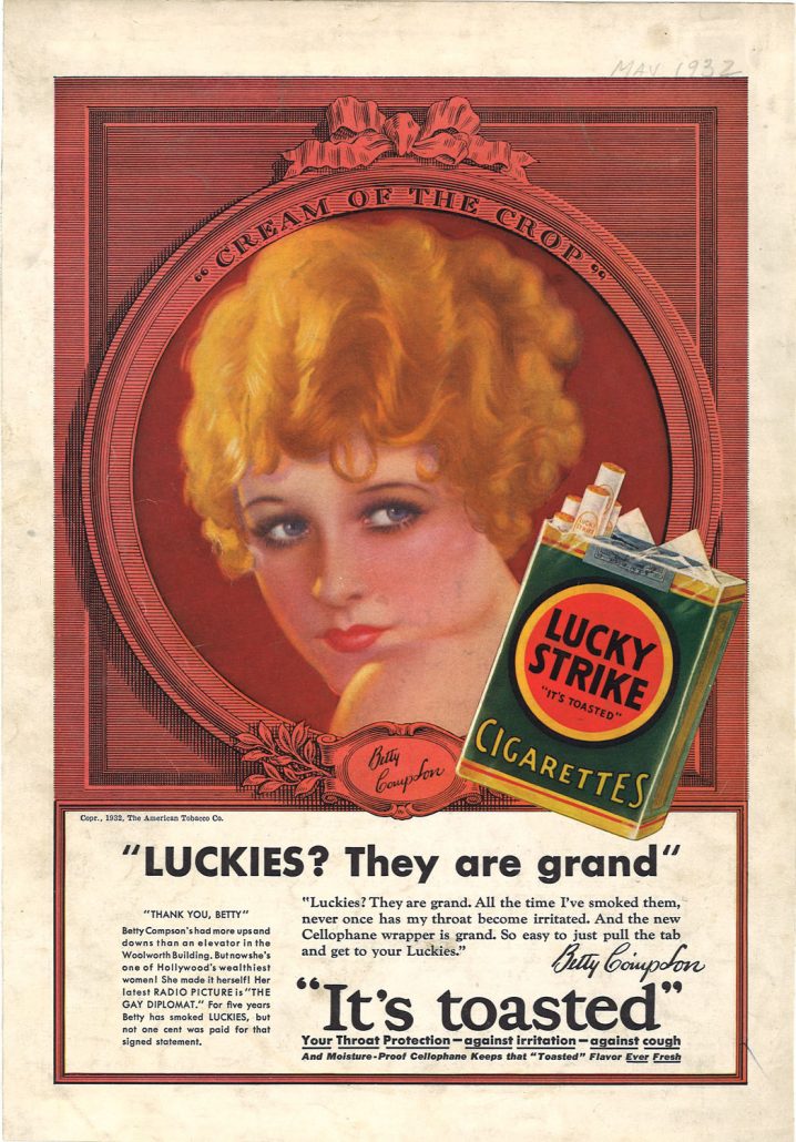 1932 05 Betty Compson for Lucky Strike