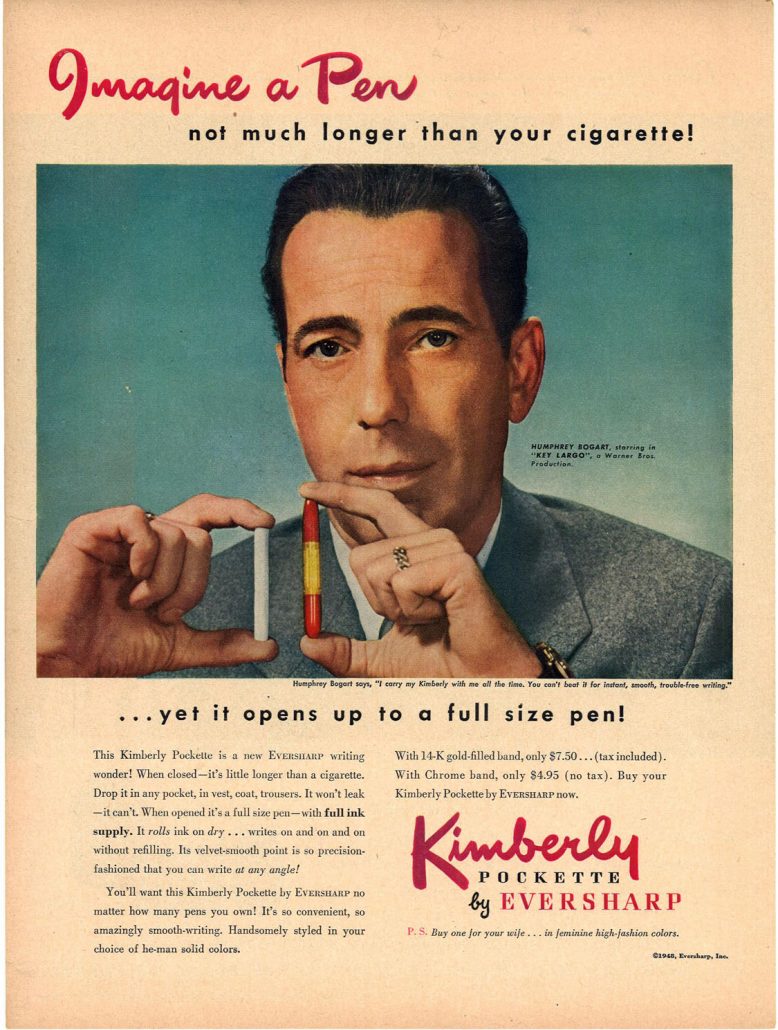 1948 Humphrey Bogart for Kimberly Pockette 1