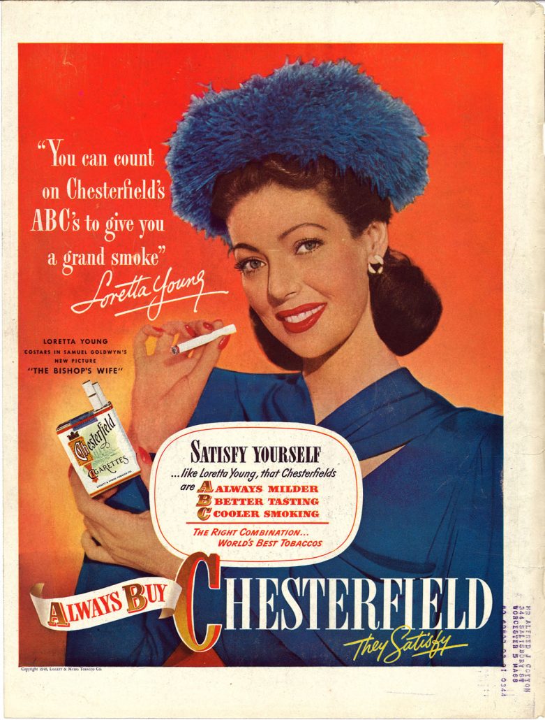 1948 Loretta Young for Chesterfield