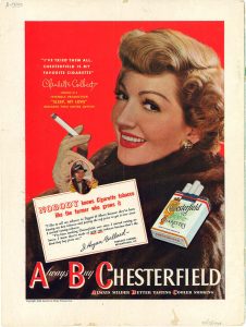 1948 New Yorker Claudette Colbert for Chesterfield 1