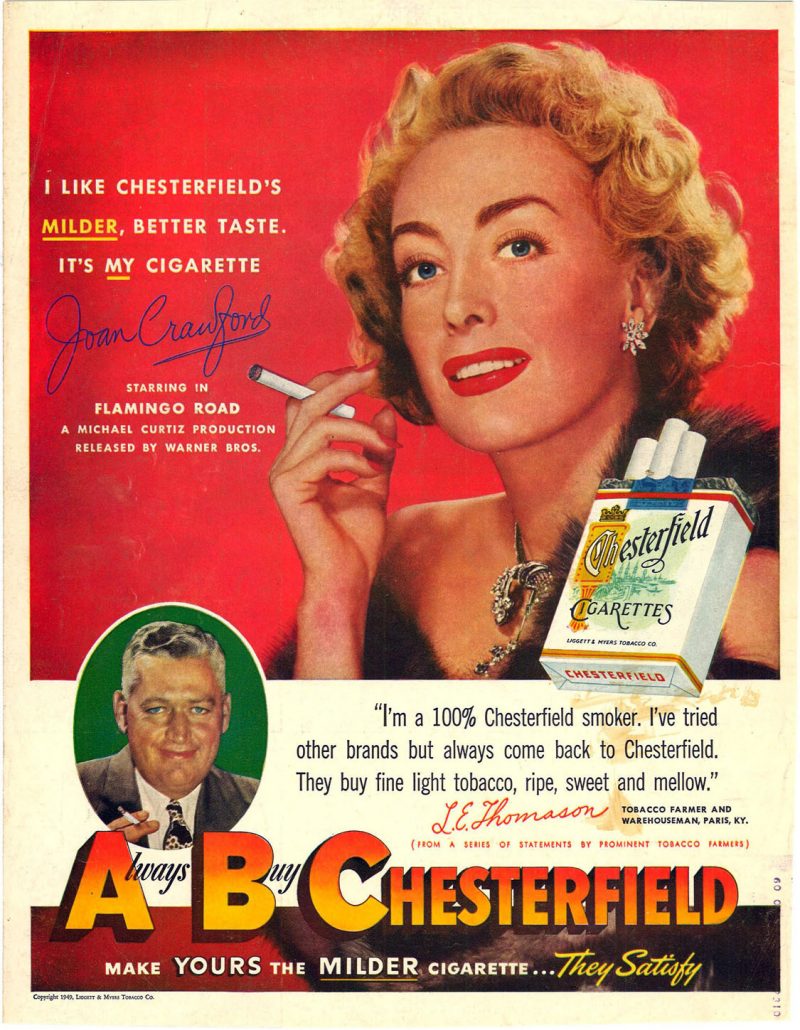 1949 Joan Crawford for Chesterfield 1