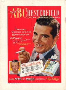 1949 New Yorker Dana Andrews for Chesterfield 1