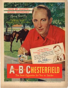 1950 Bing Crosby for Chesterfield
