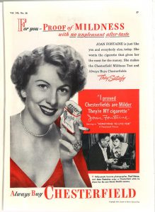 1951 JAMA Joan Fontaine for Chesterfield