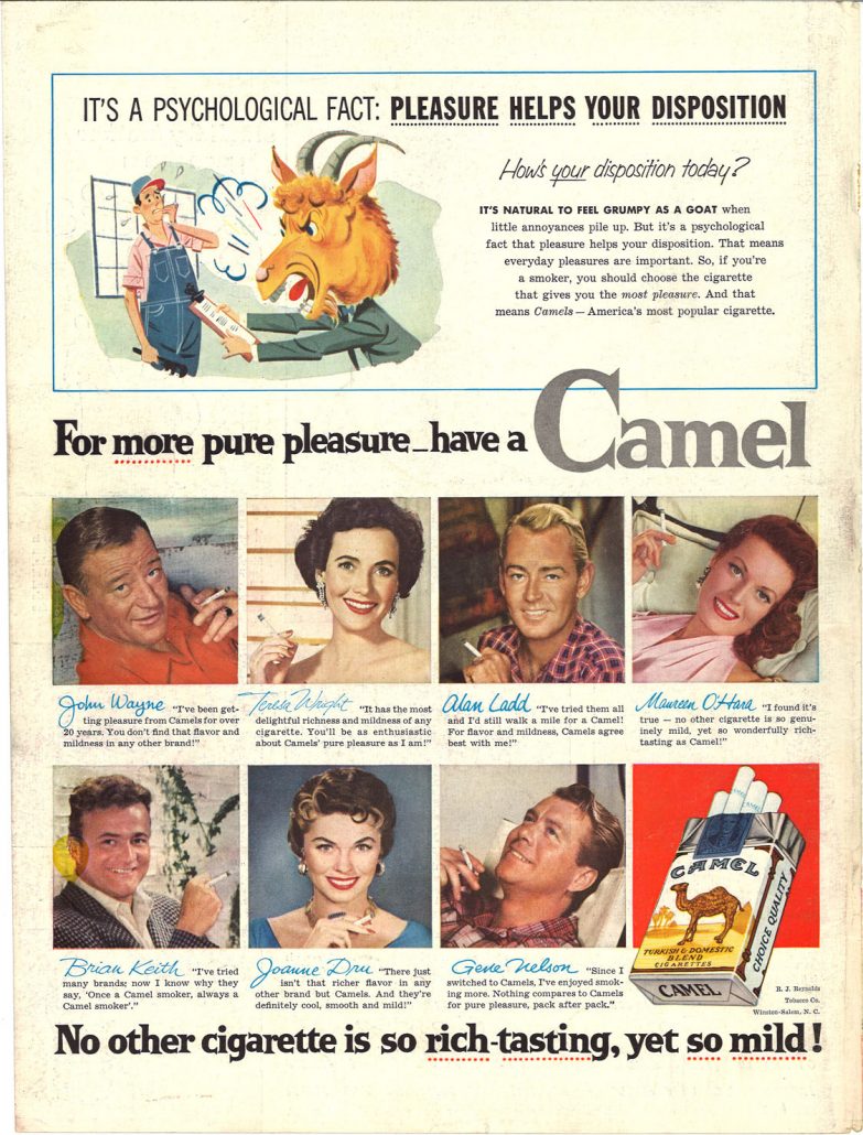 1958 John Wayne Teresa Wright Alan Ladd Etc for Camel