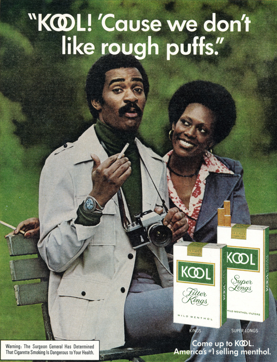 1976 Kool Ad We Dont Like Rough Puffs