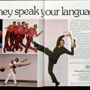 1986 Alvin Ailey Dance Theater Ad Sponsor PM 1