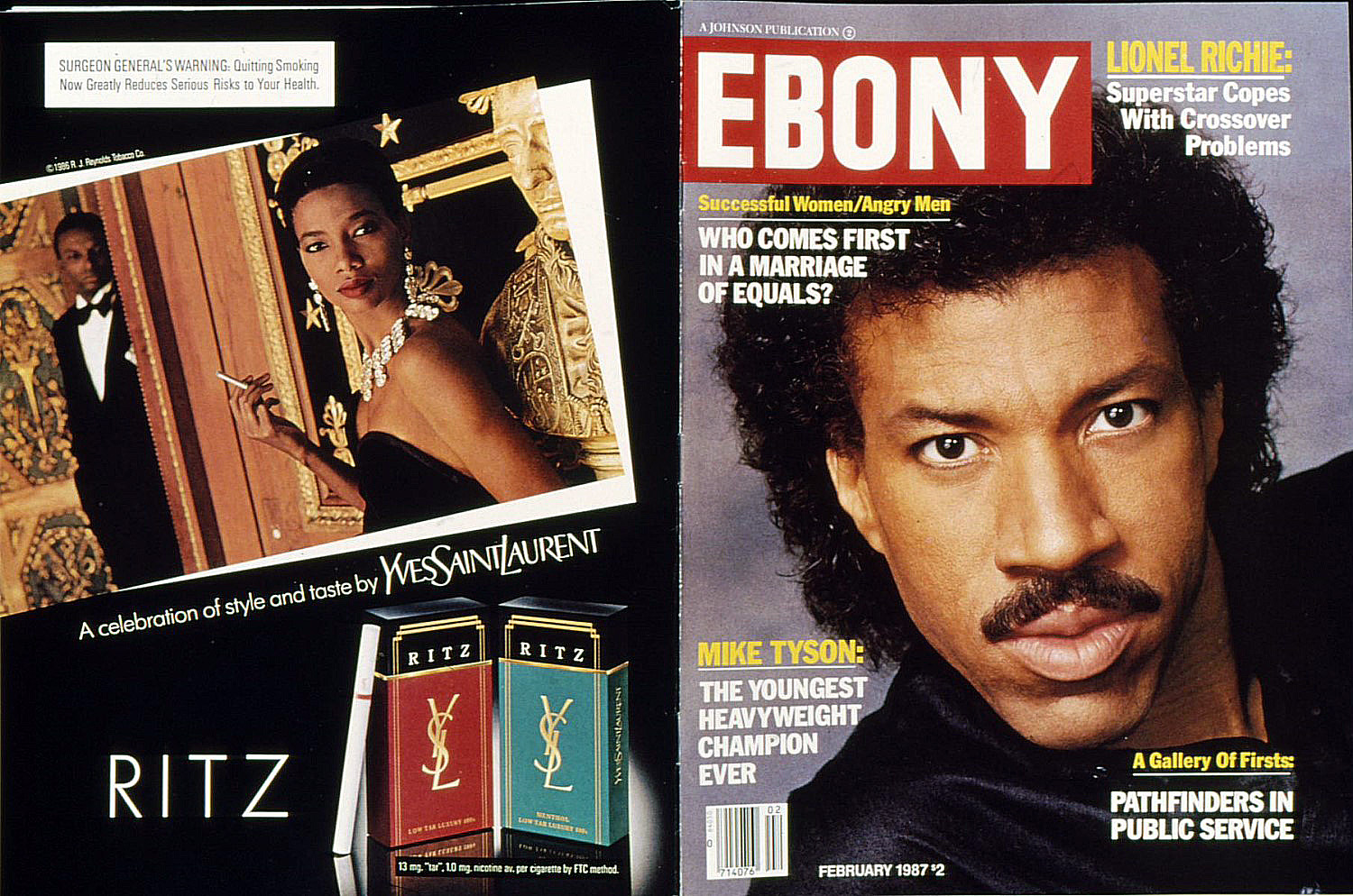 1987 02 Ebony Lionel Richie Ritz Ad