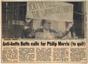 1990 06 13 NY Post Anti Butts Butts Calls for PM to Quit 1