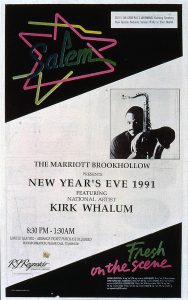 1990 Houston Style Kirk Whalum Concert Sponsor RJR 1