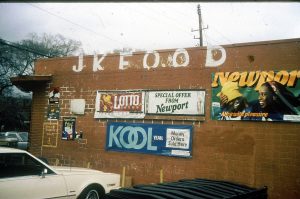 1990 Newport Kool Ads on Storefront