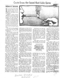1992 09 23 Boston Globe Cash From the Hand That Kills Them 1