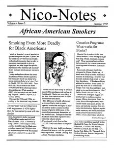 1995 Nico Notes African American Smokers Pg 1