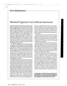 1996 Hospital Practice Menthol Cig Use in African Americans Pg 2