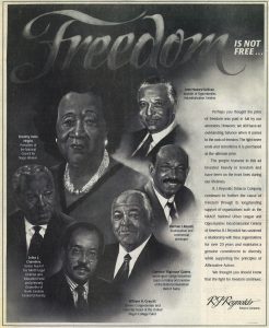 1997 02 09 Houston Defender RJR Ad Freedom Is Not Free 1