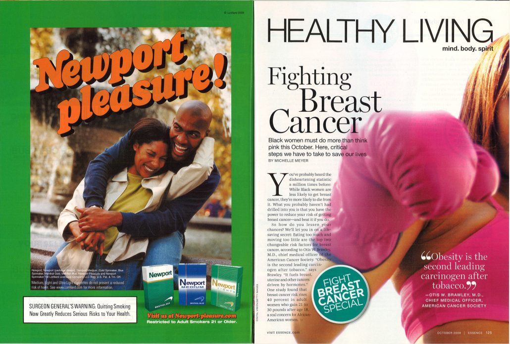 2009 10 Essence Newport Ad Fighting Breast Cancer