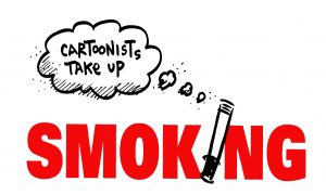 Cartoonists Take Up Smoking Logo