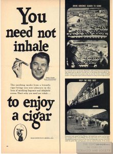 1951 Ronald Reagan for Cigar Institute of America Inc 1