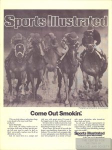 1981 Time Sports Illus Ad Come Out Smokin