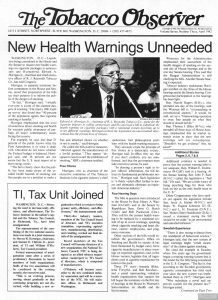 1982 04 Tobacco Observer New Health Warnings Go Unheeded