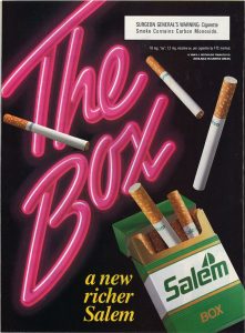 1990 05 28 Sports Illus Salem Ad The Box