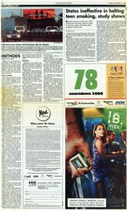 1999 10 15 Tusc News States Ineffective in Halting Teen Smoking
