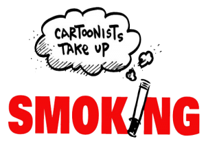 Cartoonists Take Up Smoking Logo Square