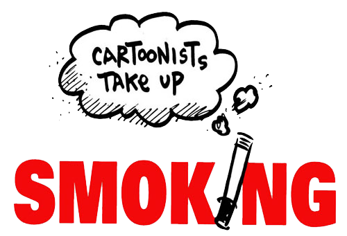 Cartoonists Take Up Smoking Logo Square