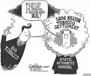 Reddick Cartoon 206 Billion Tobacco Settlement 1