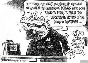 Trever Cartoon Dept. of Justice Crocodile