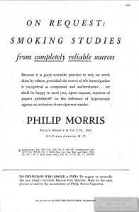n.d. PM Ad On Request Smoking Studies