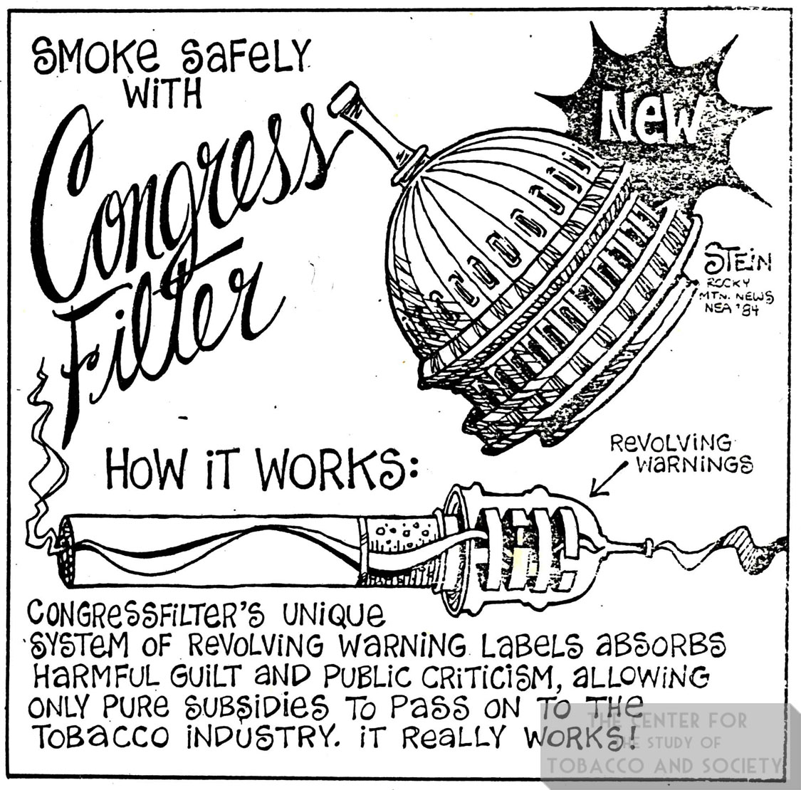 1984 Ed Stein Rocky Mountain News Congress Filter