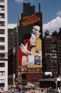 1990 Painted Newport Ad on NYC Building