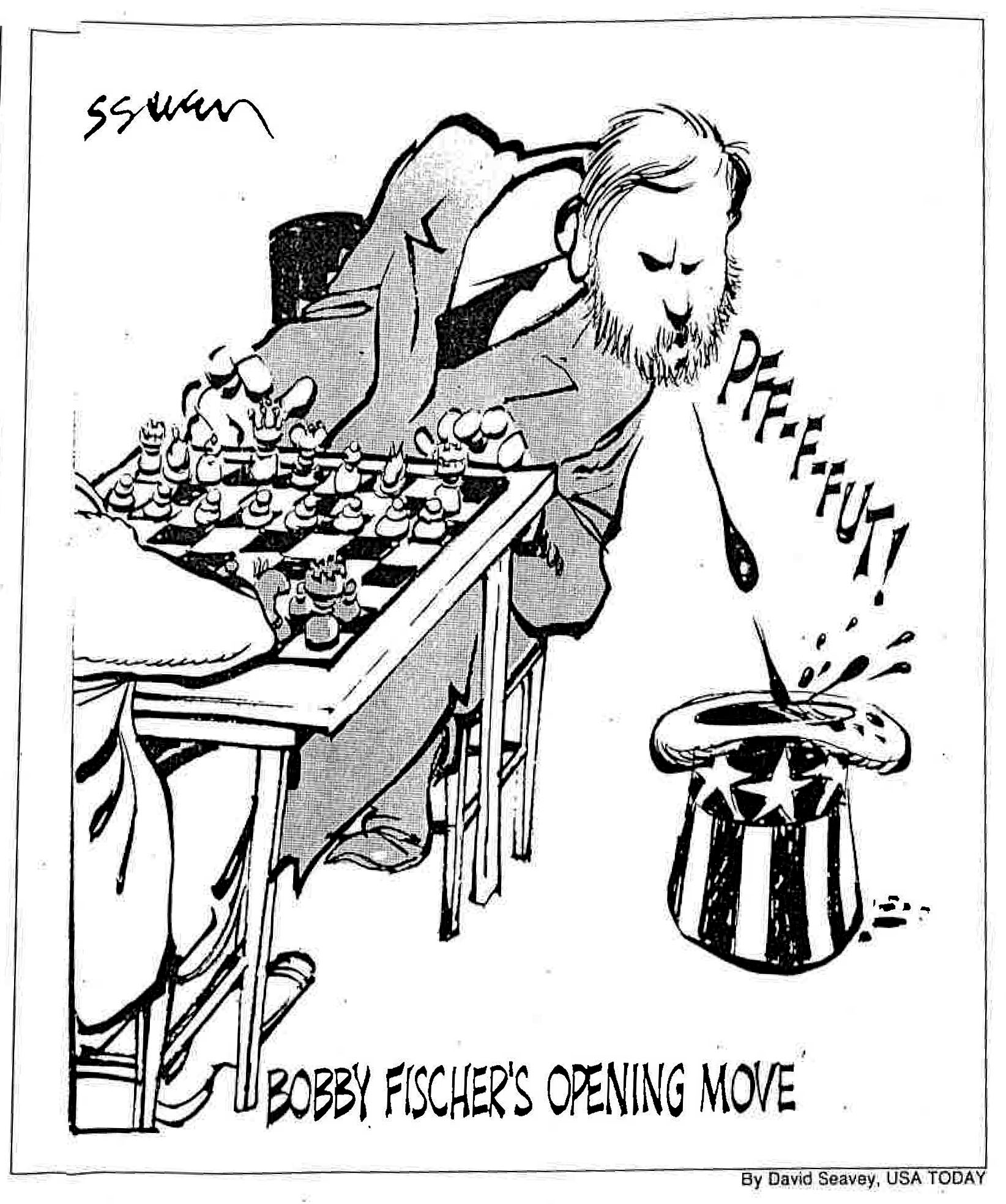 1992 09 03 David Seavey Boby Fischers Opening Move