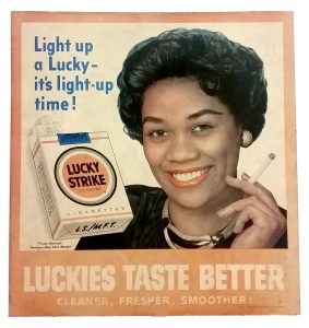 n.d. Lucky Strike Ad Light up a Lucky its light up time